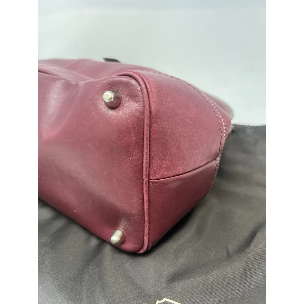 Coach MEDIUM F12602 Vintage Burgundy Y2K Soho Hampton Leather Satchel